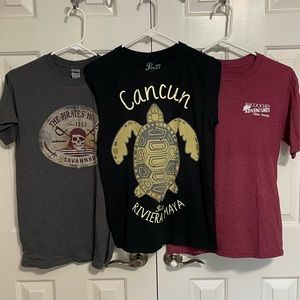 Men’s Destination Tees, size Small $12 For All Three or $5 each